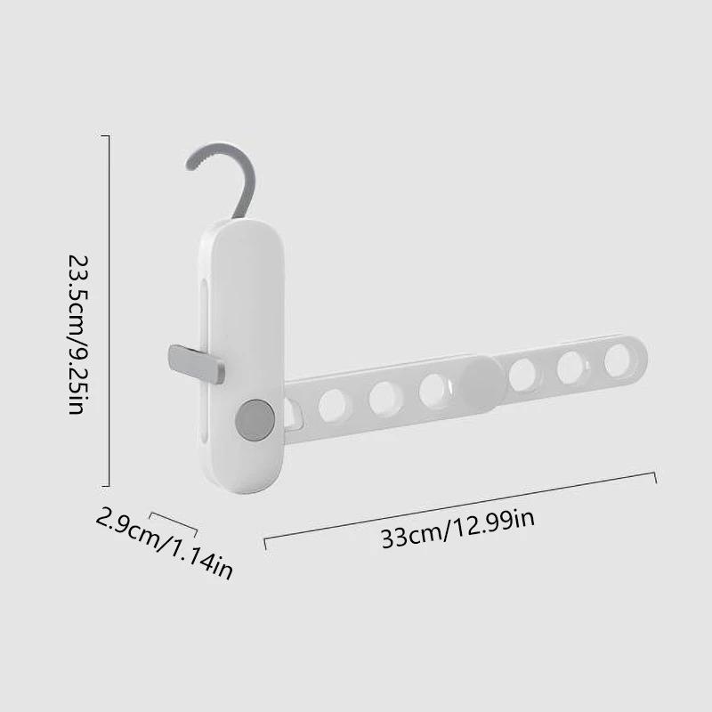 Outdoor Travel Portable Folding Clothes Hanger Portable Seven Hole Clothes Hanger Business Trip Hotel Clothes Hanger Divine Tool