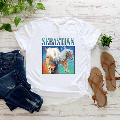 Camiseta Homenaje a Lil Sebastian Serie de TV Parks and Recreation Camiseta de Regalo Vintage Años 90 Camisetas Gráficas Divertidas Tops de Manga Corta