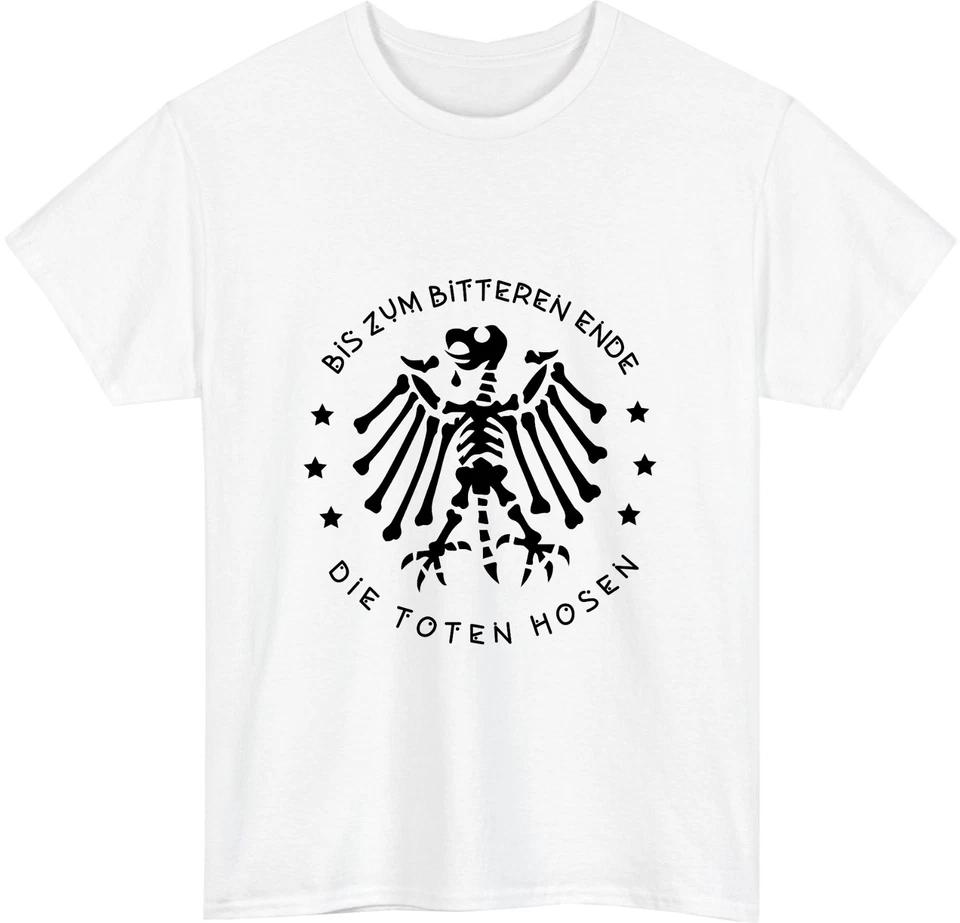 

Hosen Bis Zum Bitteren Skeleton Eagle T-Shirt Alternative German Streetwear Top 3XL