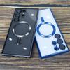 Plating Transparent For Magsafe For Samsung Galaxy S21 S22 S23 S24 Ultra Plus Case Magnetic Wireless Charging Silicone Cover