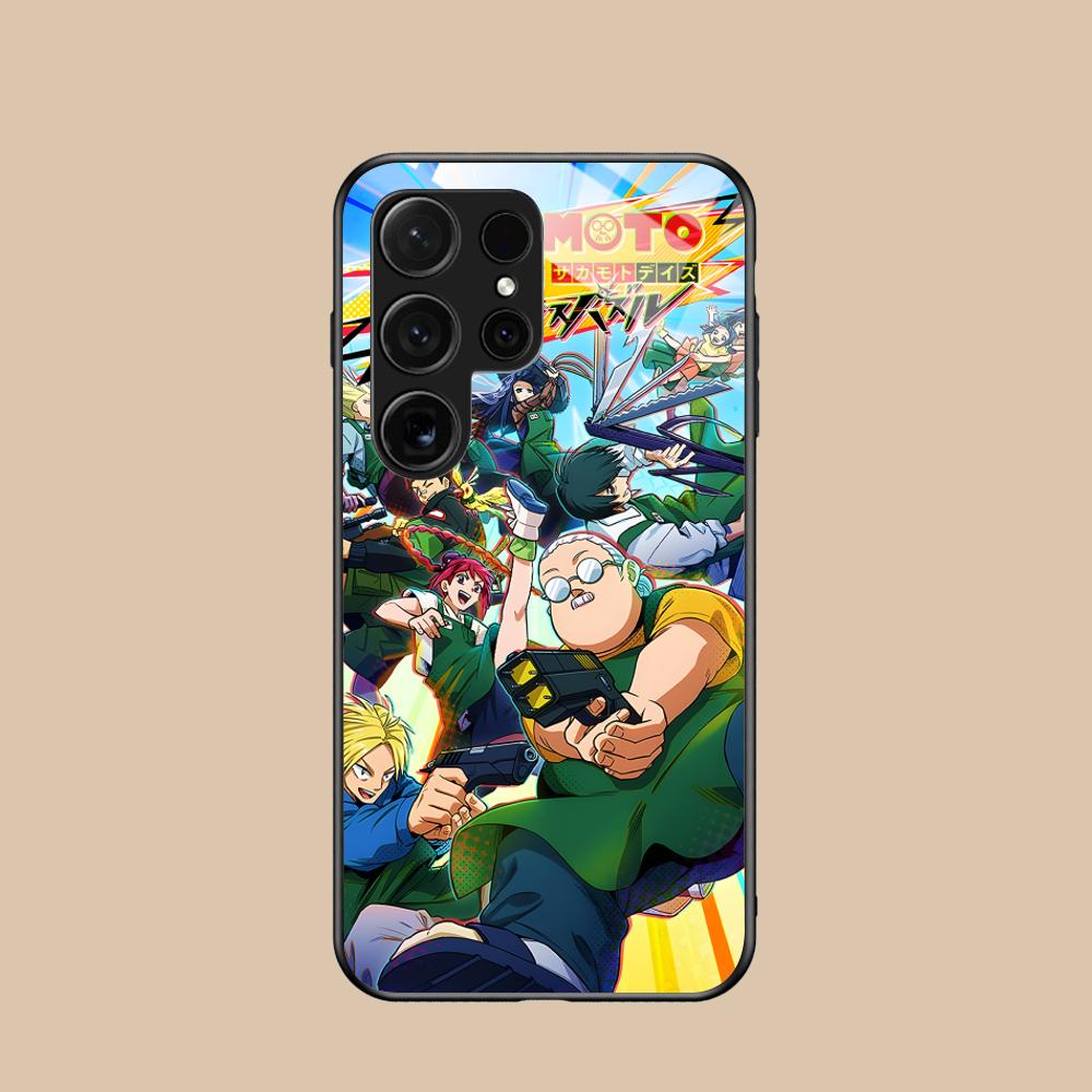 

Sakamoto Days Mobile Phone Case for Samsung Galaxy A56 55 54 53 52 51 36 35 34 23 16 15 5G Glass Colorful Cover Cellphones Cover Galaxy A26 5G