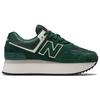 New Balance 574+ Acidic Green Women Sneakers White WL574ZAG