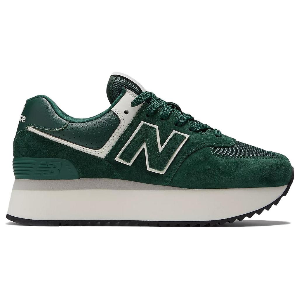 New Balance 574+ Acidic Green Women Sneakers White WL574ZAG
