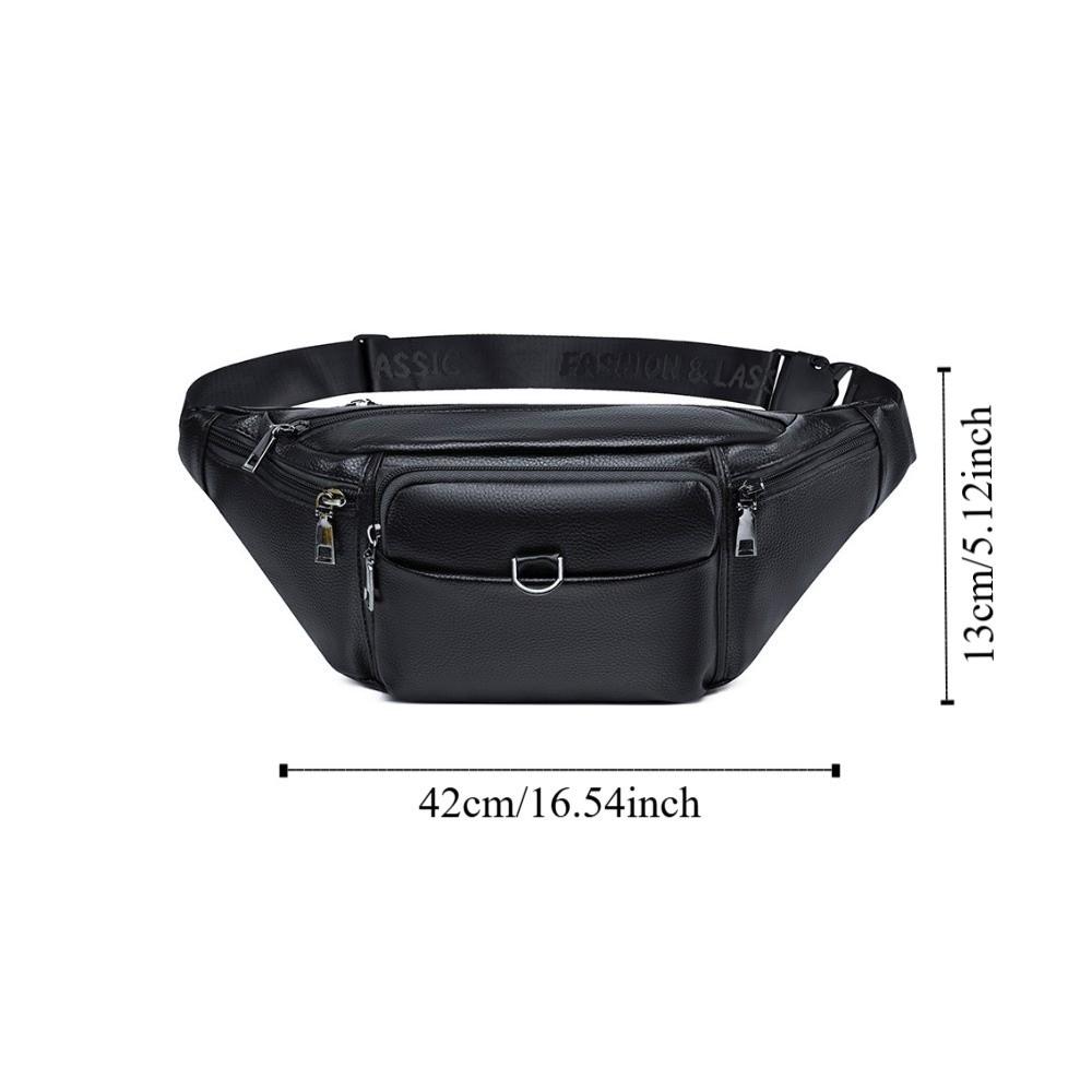 Large Capacity Men Crossbody Bag Waterproof Waist Bag Student Shoulder Bag  Outdoor Sports