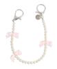 Maison de Fleur Aurora Ribbon Pearl Charm, Clear, F Charm, 08000510600