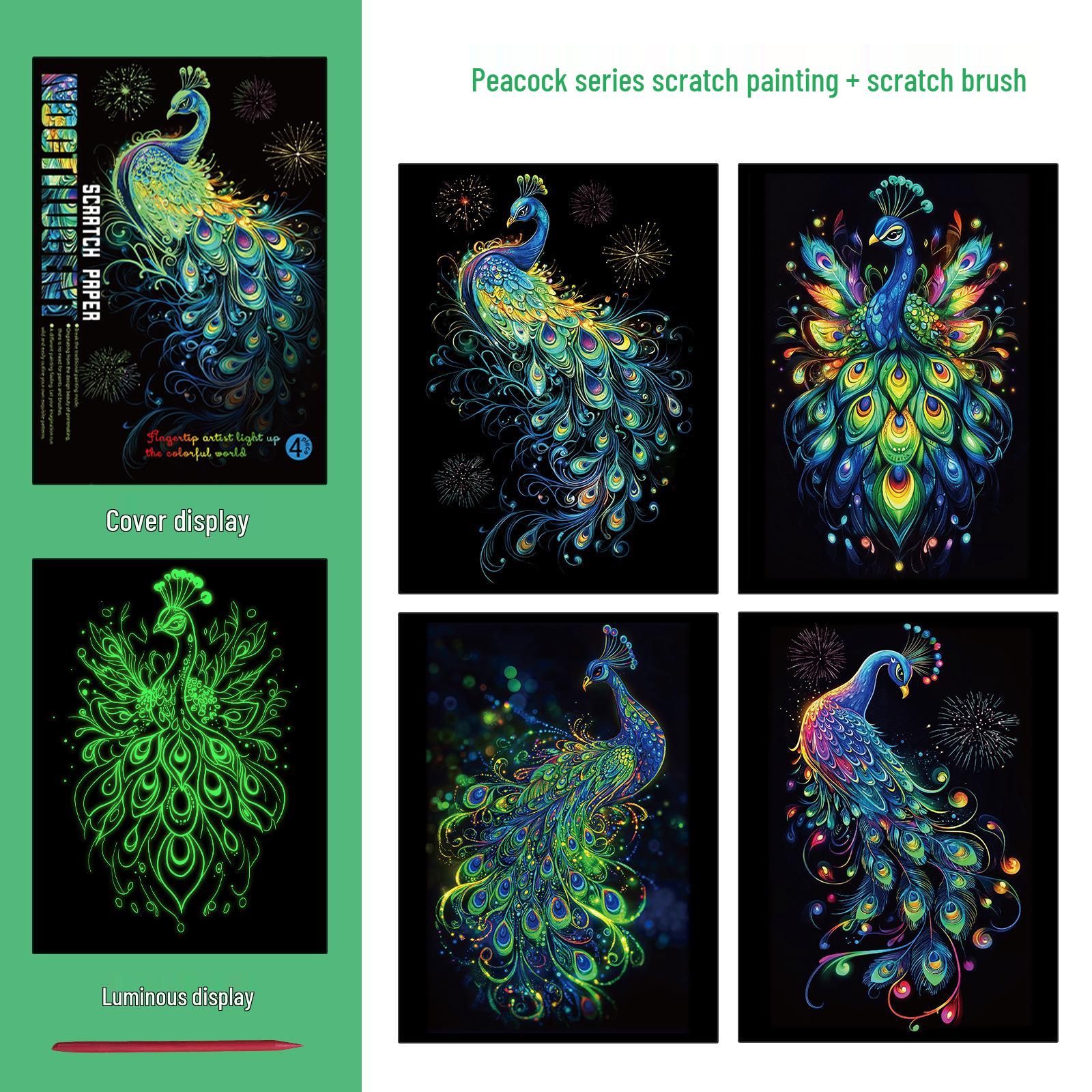 

Fantasy Adventure Scratch Painting: Dazzling DIY Art Kit for Adults – Creative and Educational Birthday Gift 31.5x21.4cm