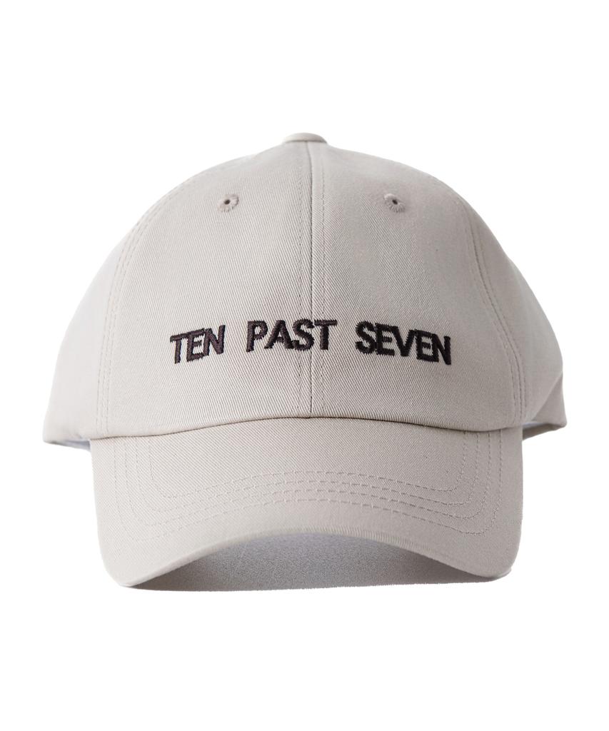 TEN PAST SEVEN Unstructured Logo Cap - Beige