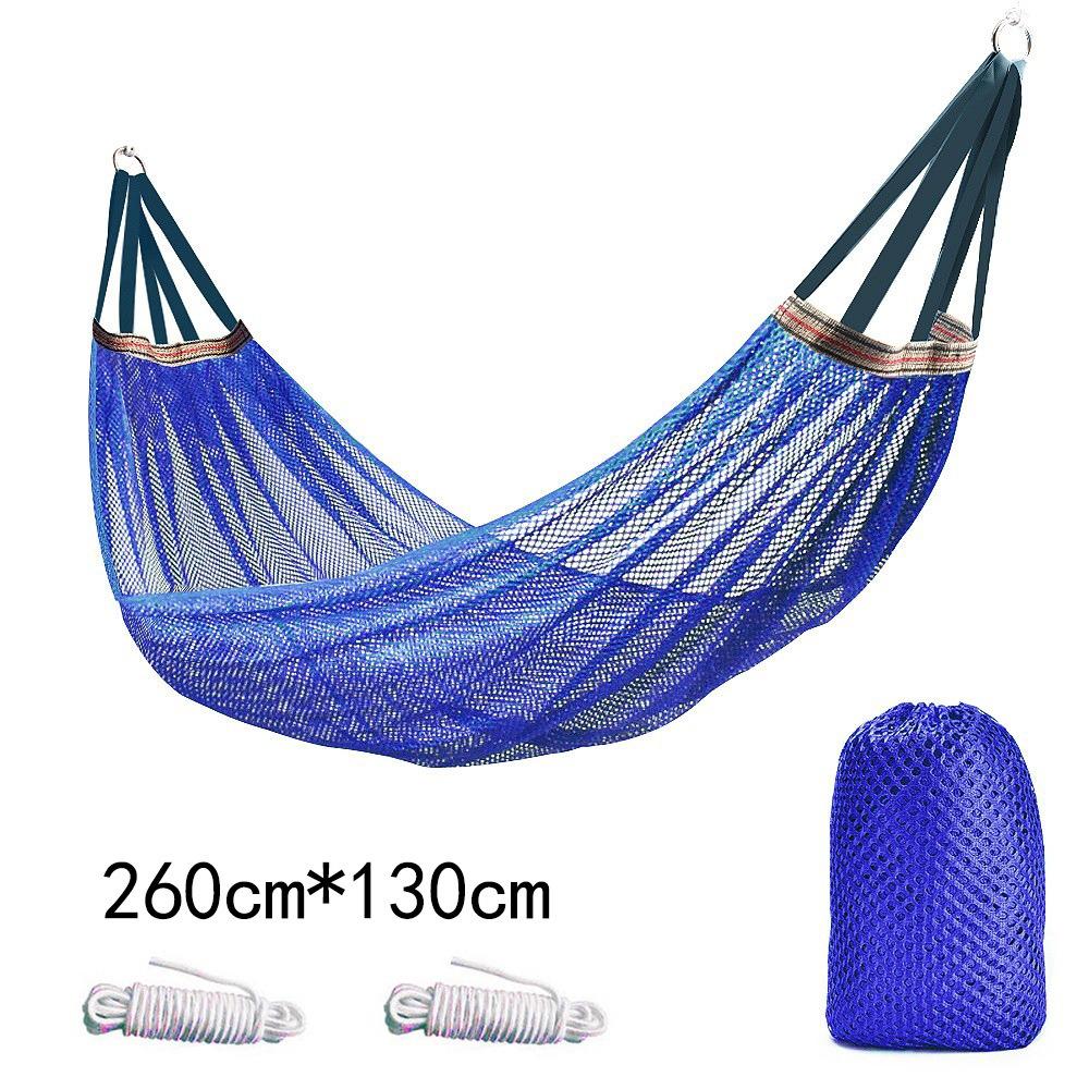 Portable Ice Silk Mesh Hammock With Storage Bag Load-bearing 200KG Leisure Swing Single Wide Swing Chair Garden