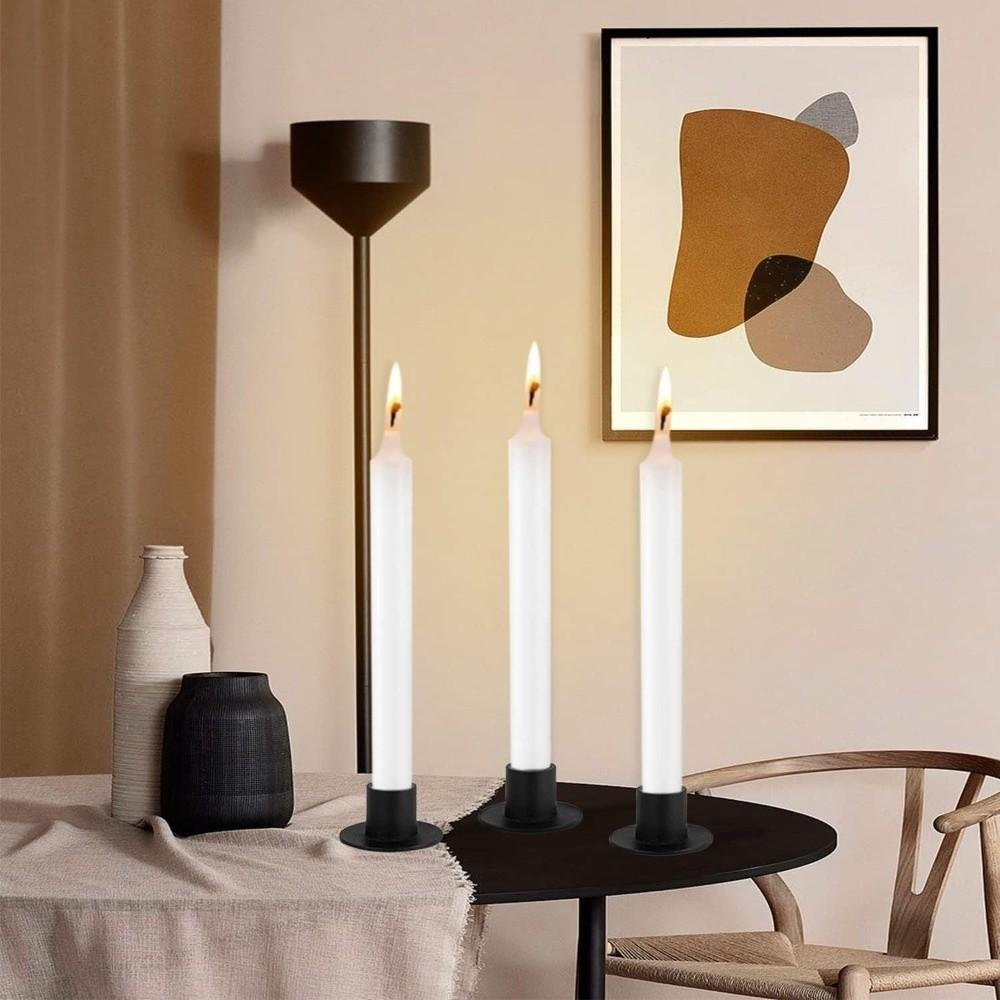 Retro Candle Holders Iron Candle Stand Decorative Candlestick Holder Tabletop Decor