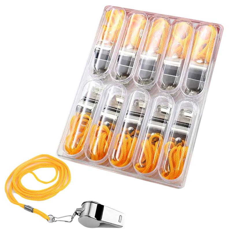 Metal Emergency Whistle (10-Pack)