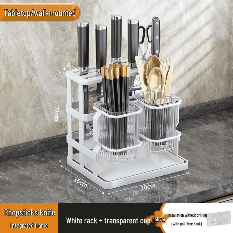 Nordic Luxury Kitchen Utensil Holder - Spoon & Chopstick Storage Rack