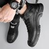 Men's Shoes 2025 Autumn Casual High-top Leather Shoes Men's Fleece Thickened Thermal Cotton Shoes Snow Boots Tide 2025
