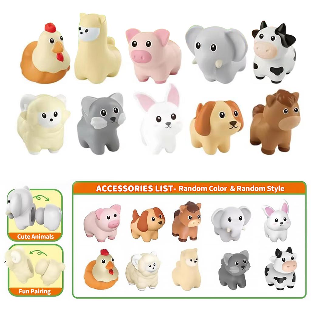 Montessori Animals Matching Toys Educational Sorting Game Enhance Imagination Counting Color Recognition Preschool Motor Skills