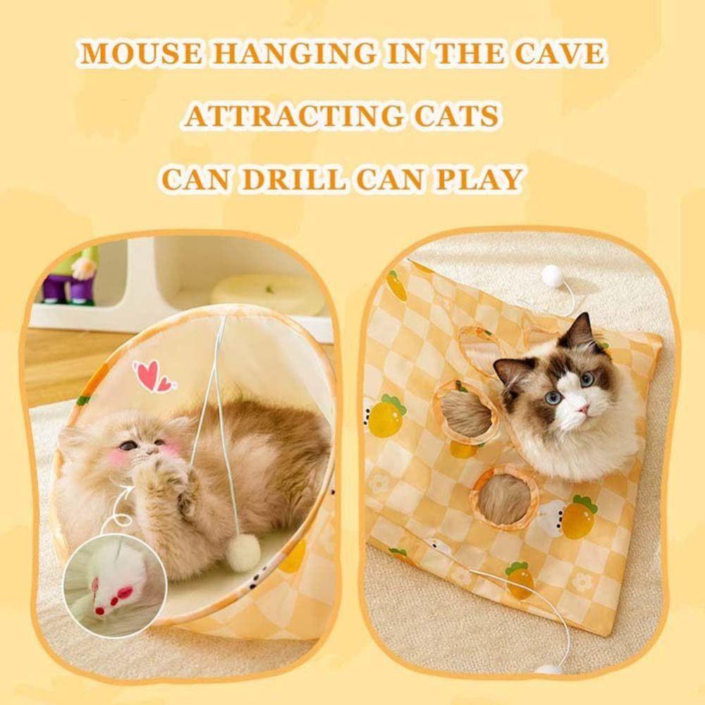 Bite Resistant Cat Toys Drill Bag Polyester Cat Interactive Toy Cat Tunnel Bag  Pet Supplies