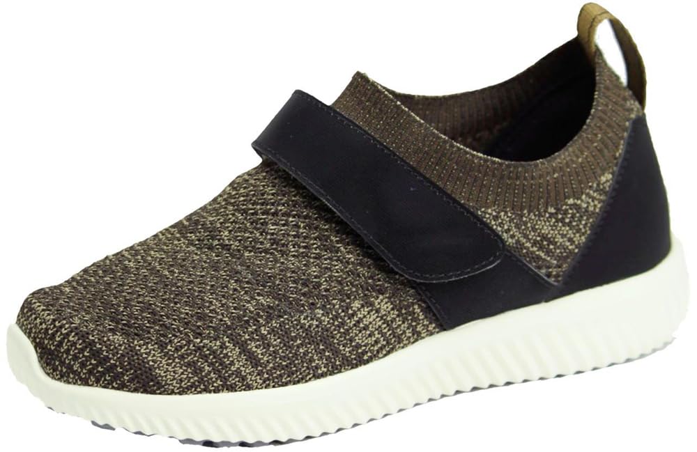 Marianne SaiSai Stretch Knit Medical Sneakers, Brown, Sizes 27.0cm-27.5cm, 4E