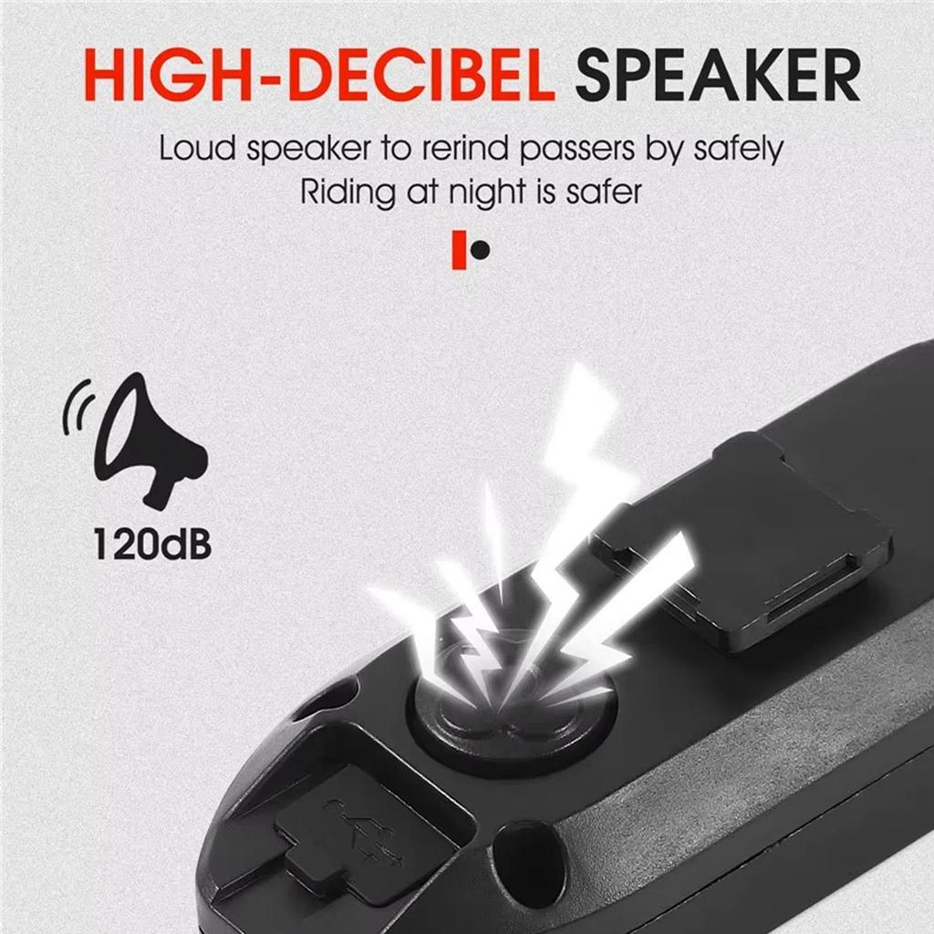 Bike Turn Signal Rear Light Wireless LED USB Rechargeable Tail Lamp Remote Control Warning Light for Bicycle Safety Accessories