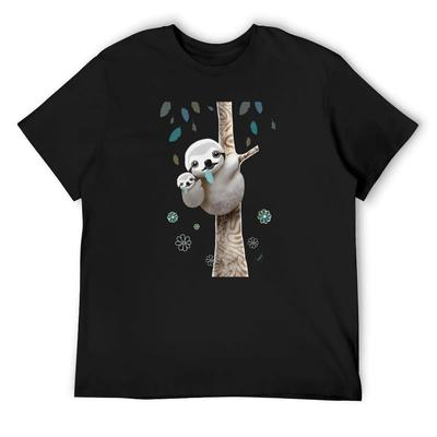 Baby Sloth Daylight T-Shirt Gifts for Boyfriend Tops Man T Shirt Mens T Shirts Top Quality