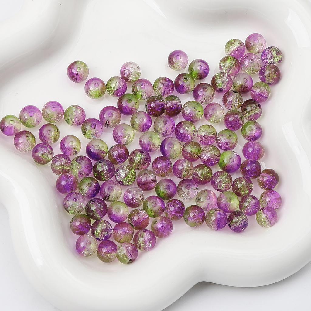 8-14mm Whtie and Random Mixed Crackle Acrylic Beads Spacer Ball Beads for DIY Bracelet Fashion