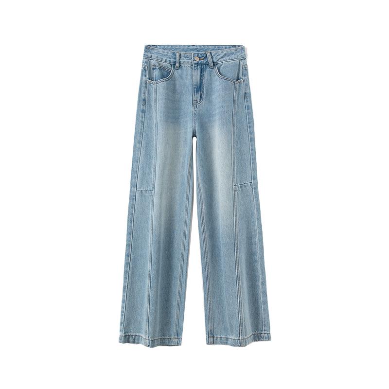 

Women s High-Waisted 3D Cut Wide-Leg Jeans, Korean Style, Spring/Summer 2026 Collection XL [61-66 kg]