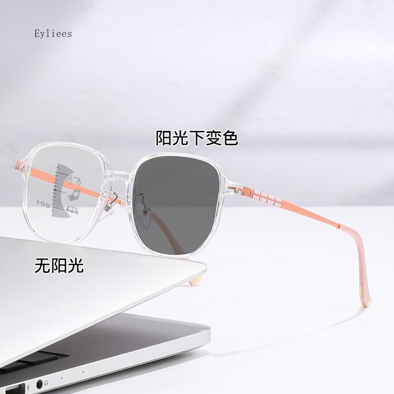 

Мультифокальные фотохромные очки для пресбиопии Унисекс Простые и модные очки с большой оправой Защита от синего света от 0 до +4.0 gafas 4