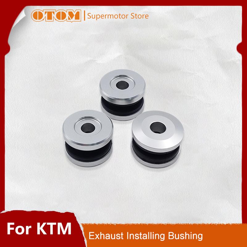 OTOM Motorcycle Exhaust Mounting Damper Bushing Suspension Liner Roller Guard For KTM SXF XCF 250 350 450 RC4 R 2019-2023 Bikes