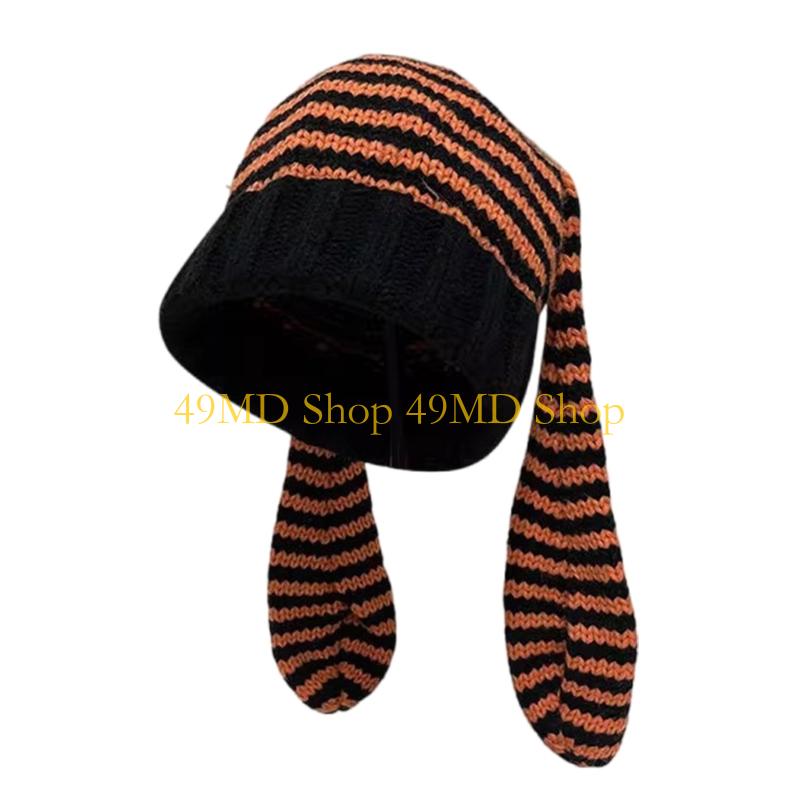 49MD Rabbit Ears Warm Winter Hat for Women Men Kids