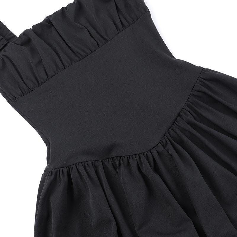 Elegant Satin Corset Mini Dress For Women Ruched Fashion New Spaghetti Strap Sleeveless Backless A-line Club Party Sexy Dress