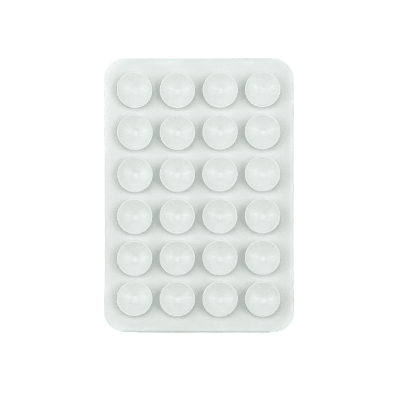 The New 24-piece Silicone Double-sided Suction Cup Is Suitable for Square Mobile Phone Back Sticker Stands