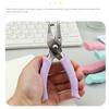 Single Hole Single Hole Punch Non-slip Handle DIY Paper Puncher Cute Mini Paper Punch  Stationery