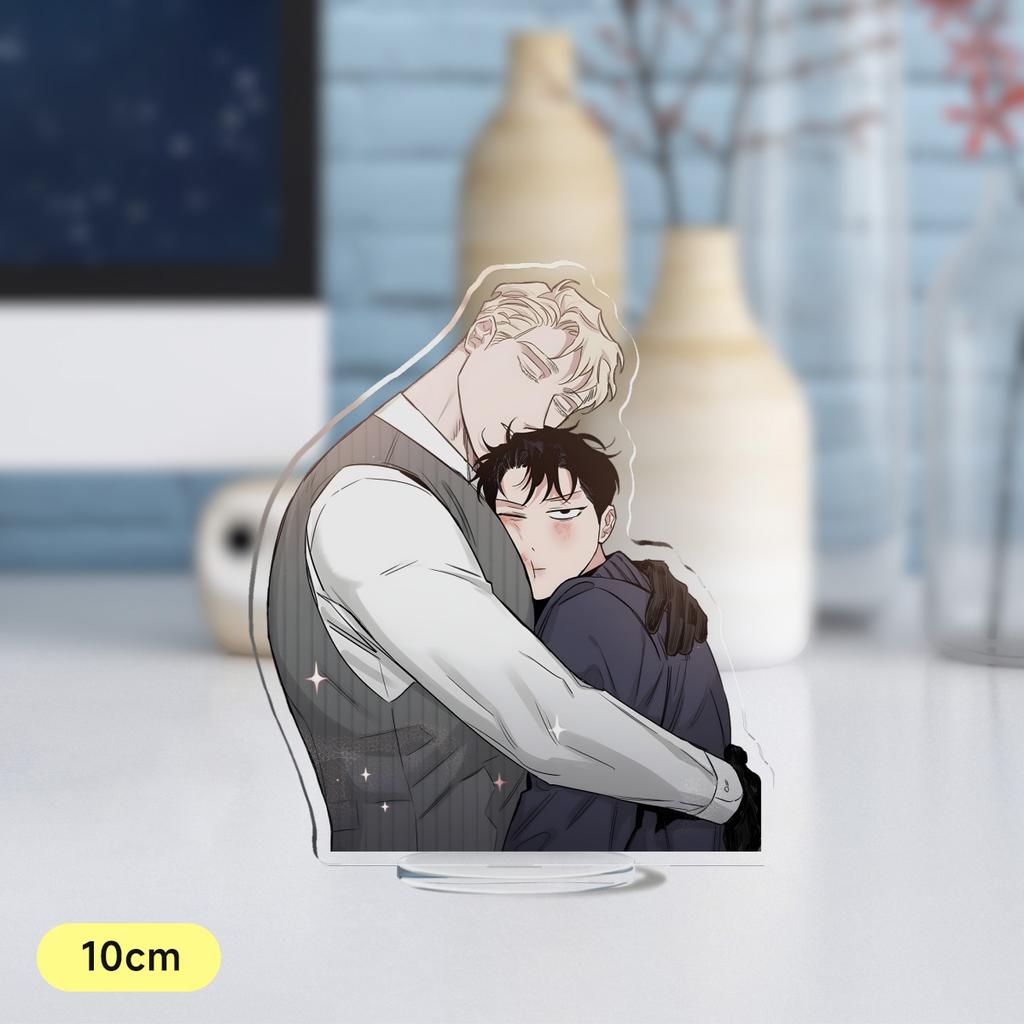 Hot Korean Cartoon BL Manga Anime Roses and Champagne Acrylic Stand Figure Standing Desktop Display Fans Collection Jewelry Gift