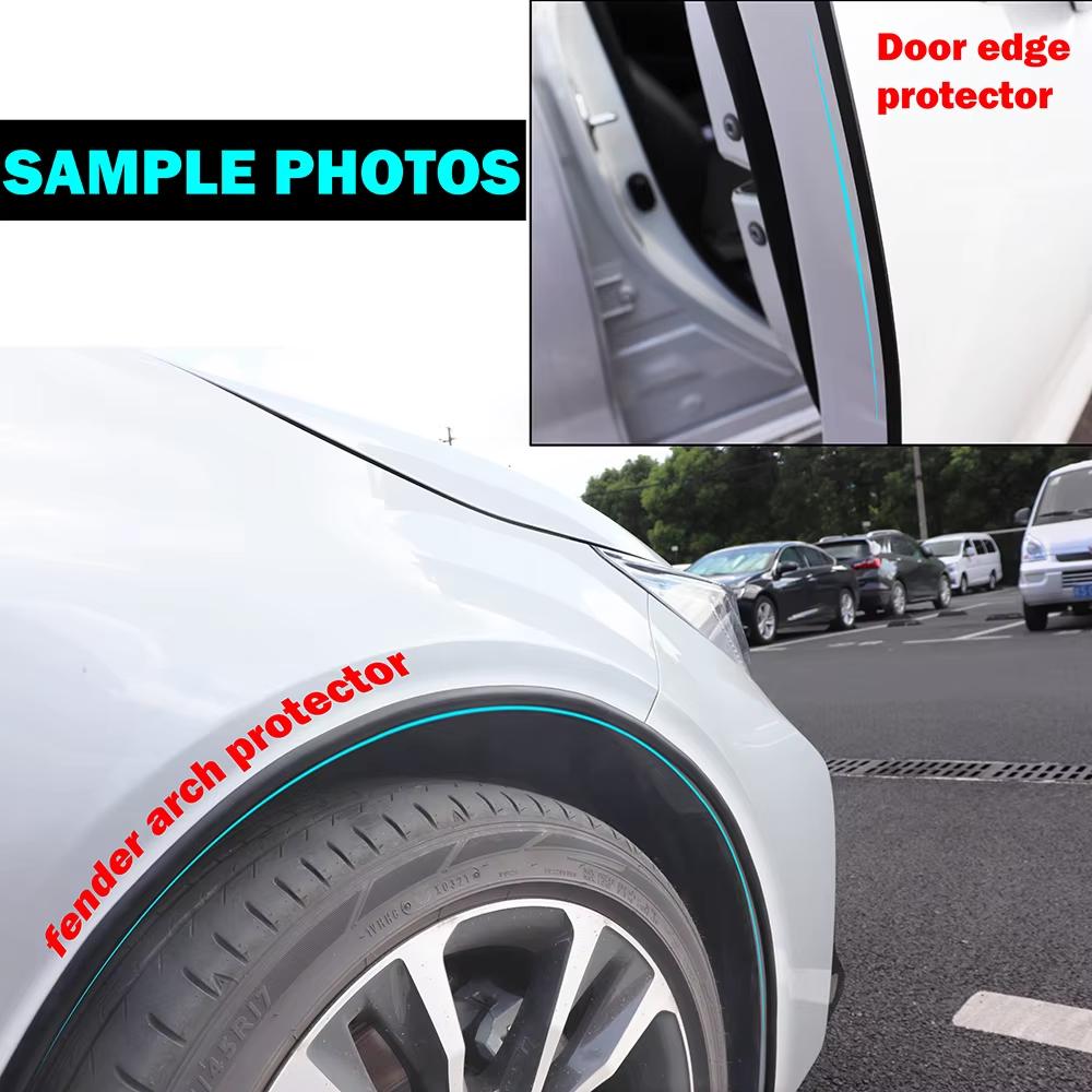 300cm Universal Car Rubber Mud Flaps Splash Guard Fender Flare Extension Wheel Eyebrow Trim Protector Door Lip Seal Strip Cover Interior Mirrors 6
