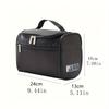 1pc Capacity Travel Makeup Bag, Made of Durable Oxford Cloth, High Quality Zipper Closure, Unisex, Suitable for Daily Storage