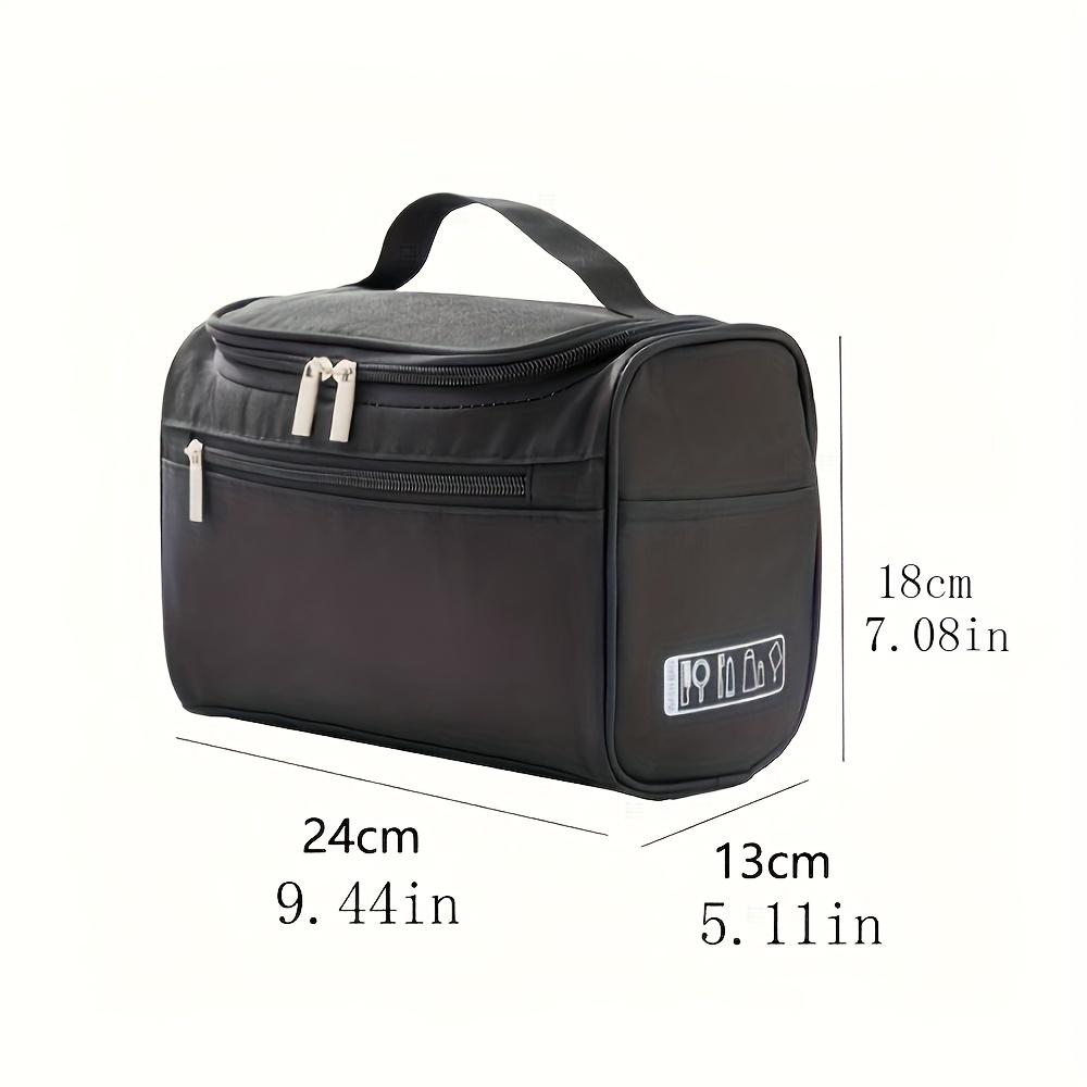 1pc Capacity Travel Makeup Bag, Made of Durable Oxford Cloth, High Quality Zipper Closure, Unisex, Suitable for Daily Storage