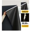 Velcro Full Blackout Curtain No Drill Installation Window Sun Shade UV Protection Door Curtain