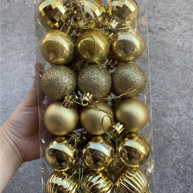 

Набор из 36 штук 4-сантиметровых елочных украшений в виде неправильных шаров