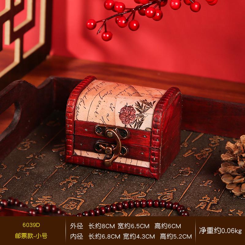 European Style Creative Wooden Box - Handmade Jewelry Gift Storage Box with Vintage Craftsmanship for Candy Treasures