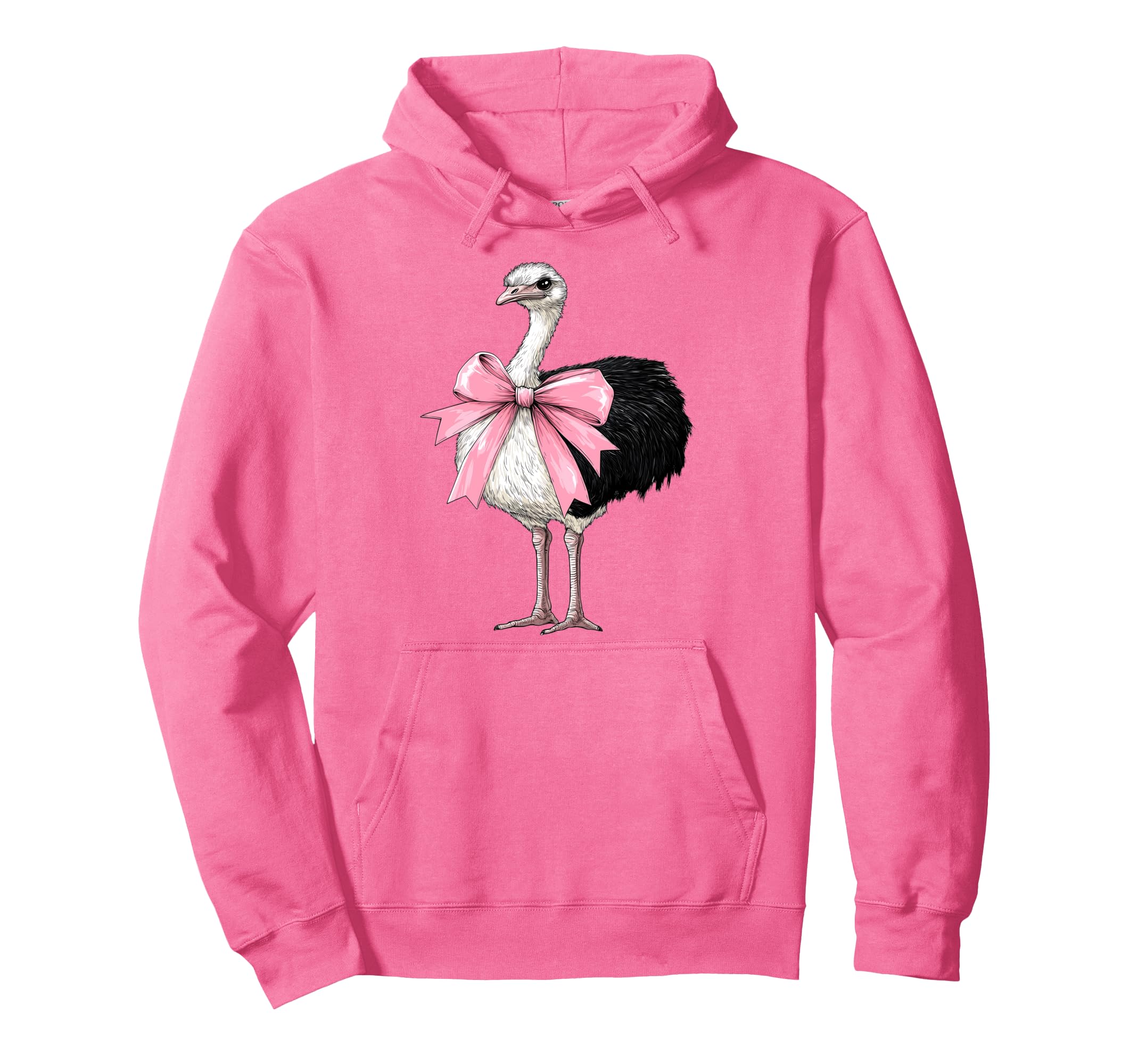 

Coquette Ribbon Ostrich Animal Girl Mom Pink Day Hoodie Mother s розовый