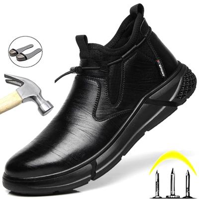 Zapatos de seguridad para el trabajo para hombre, zapatos de trabajo indestructibles, zapatillas de deporte, protector impermeable, calzado de seguridad a prueba de pinchazos