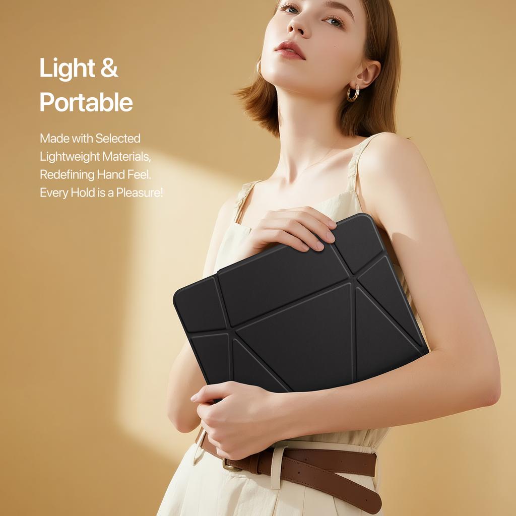 For Samsung Galaxy Tab S10 FE+ Tablet Case DUX DUCIS Vers Series Multi-function Folding Stand Leather Cover