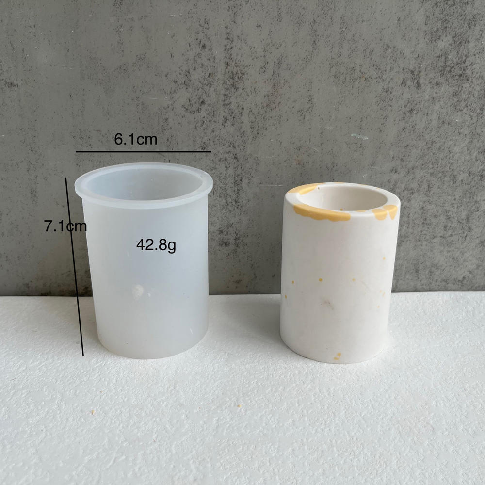 DIY Oválná silikonová forma na svíčku, cementová sádrová malá květinová nádoba, betonová vosková krabička, podnos na svíčku, vstřikovací forma, domácí dekorace, řemesla
