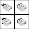 Universal Power Adapter: Compatible with UK, EU, US, AU Standards, 1 USB & 2 PD Ports.
