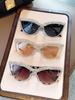 3Pc Women's Cat Eye Full Diamond Shiny Dopamine Color Fashion Glasses Combination Set Suitable for Party Festivals