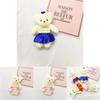 Cute Cartoon Teddy Bear Plush Toy Wholesale Wedding Decoration Wedding Gift Hanging Pendant Characters)