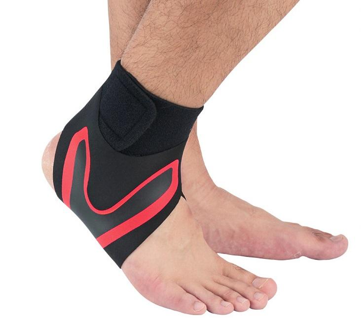 Adjustable Polyester Cotton Ankle Support Brace Breathable Bandage Wraps Sports Compression Professional Protection GM
