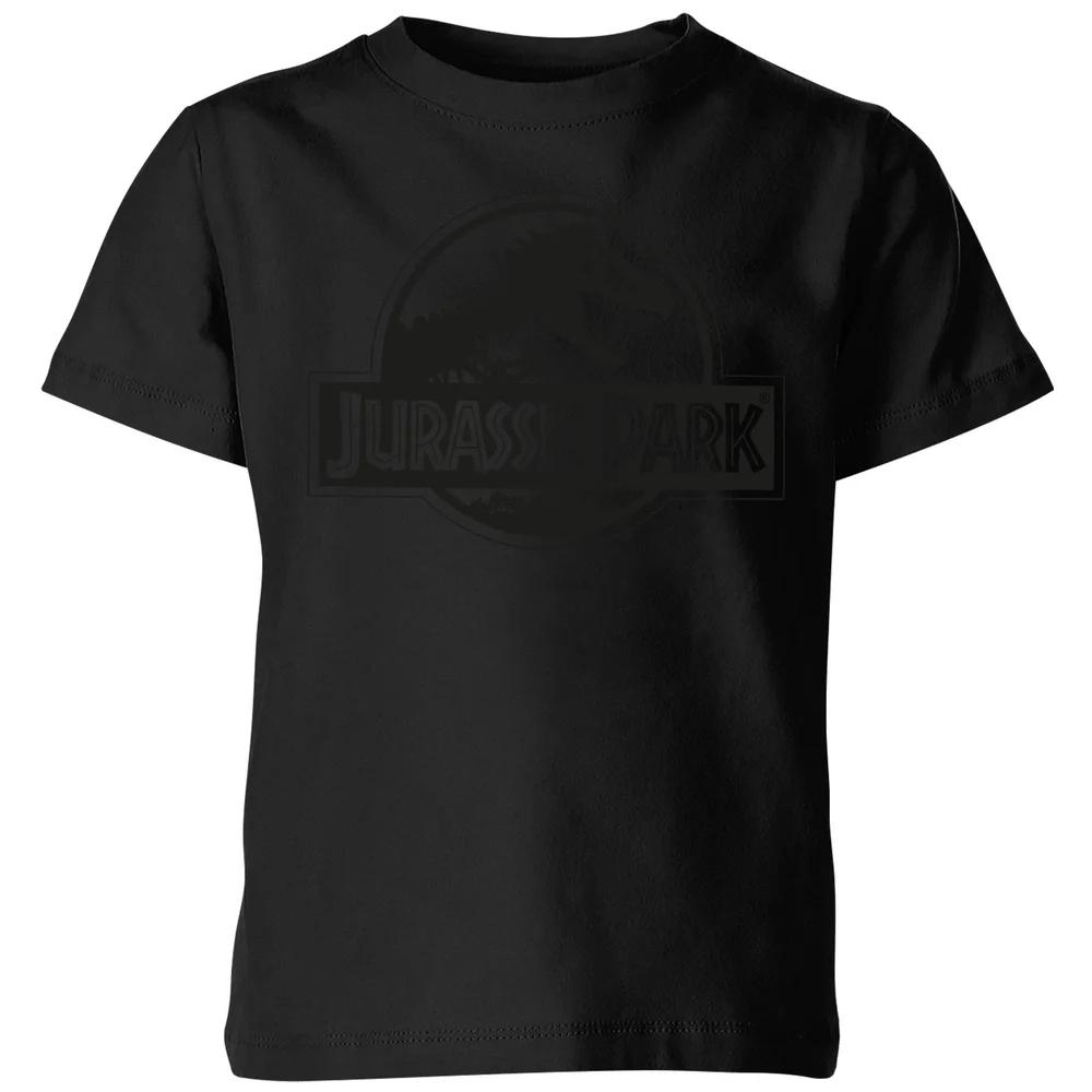 Jurassic Park Monochrome Kids T-Shirt - Black - 3-4 Years 140