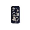 Japanese & Korean Embroidery Coffee Terrier iPhone 17/16ProMax/15/14 Case with Chain