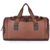 LIDU Men's Waterproof PU Leather Travel & Gym Bag