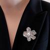 1pc Metal Glossy Pin For Women Unique Exquisite Suit Corsage Pins Party Jewelry Fashion Accessory