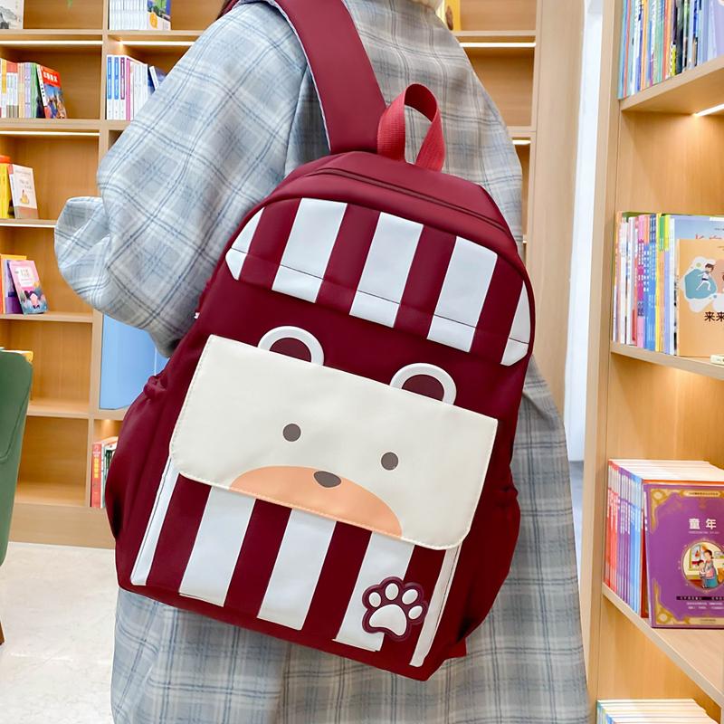 Three-Piece Backpack Set Large Capacity Children's School Bag Girls Boys Nylon Backpack for Primary and Secondary School