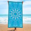 Microfiber Beach Towel With Demon Eye Print Quick Dry Large Size Travel Camping Pool
